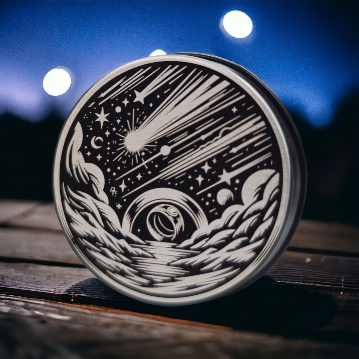 The Eclipse Meteorite Green Glow Ring - D4RK M4TT3R 3D