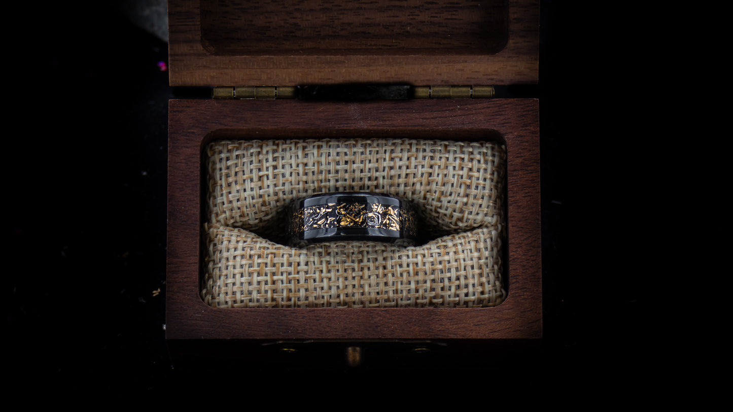 The Bronze Age – Meteorite & Bronze Ring - D4RK M4TT3R 3D