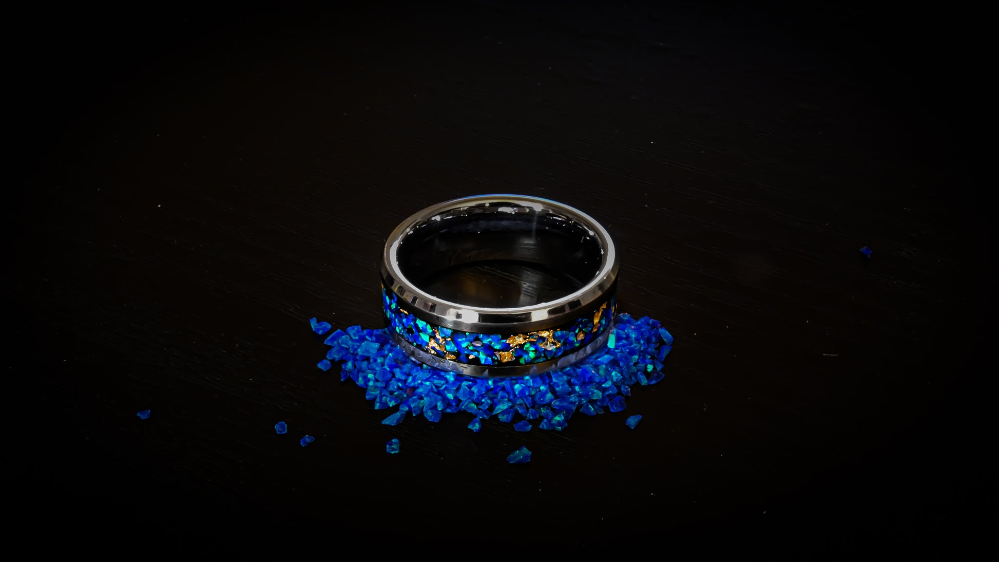Blue Nebula Ring - D4RK M4TT3R 3D