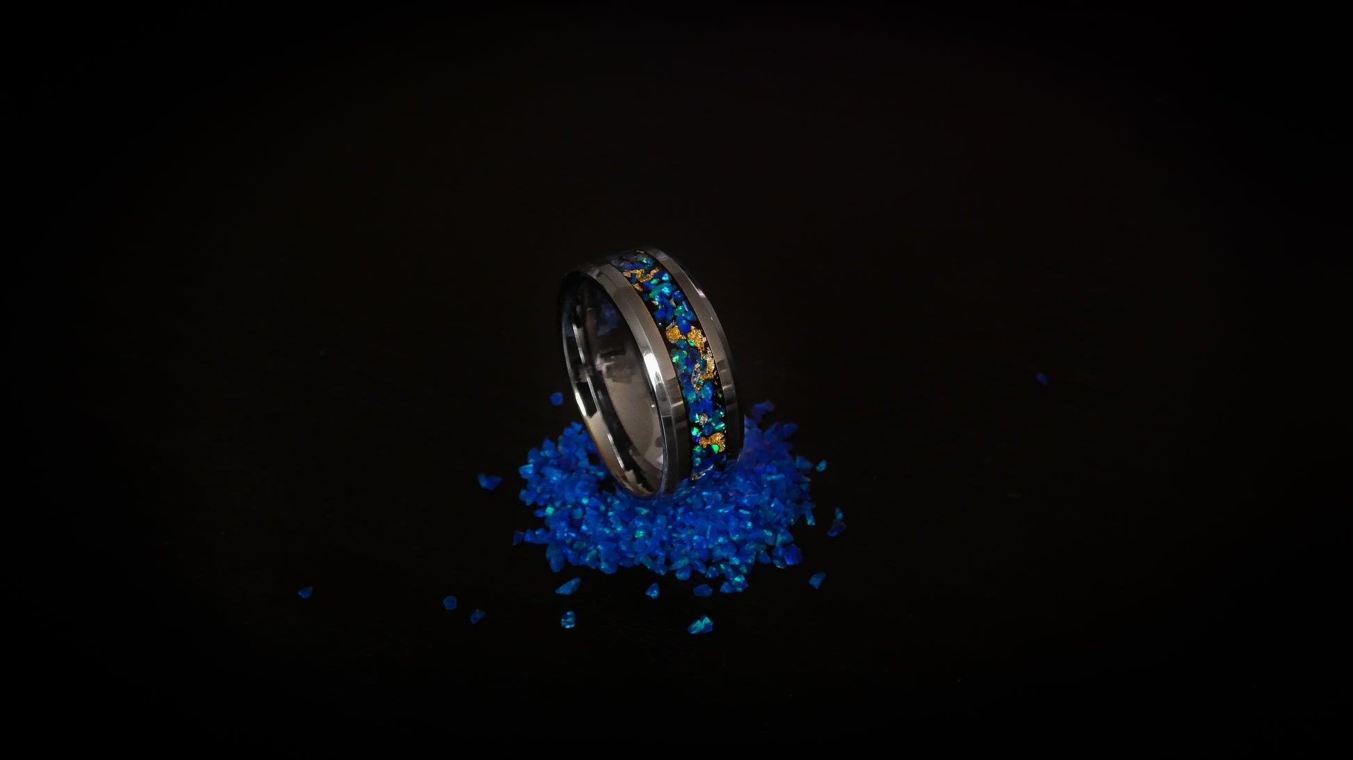 Blue Nebula Ring - D4RK M4TT3R 3D
