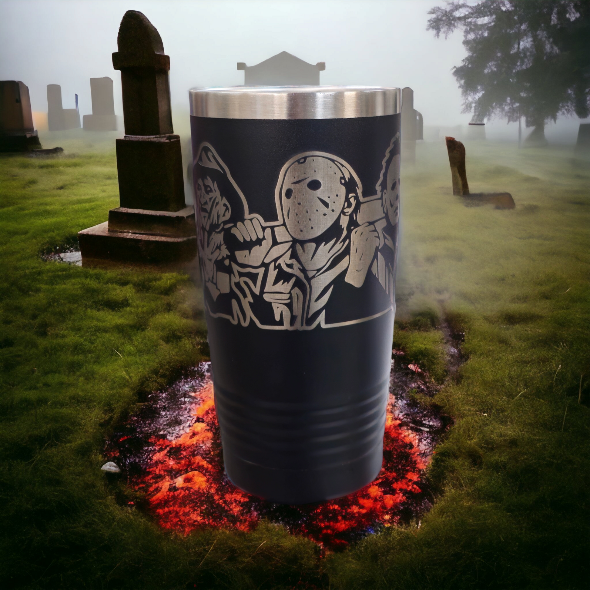 20oz Stainless Steel Slasher Tumbler - D4RK M4TT3R 3D